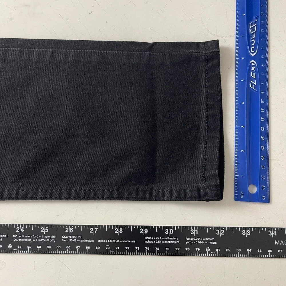Levis Jeans Mens 30x32 Black 511 Slim Dark Wash Stretch Denim Grunge Goth Rock